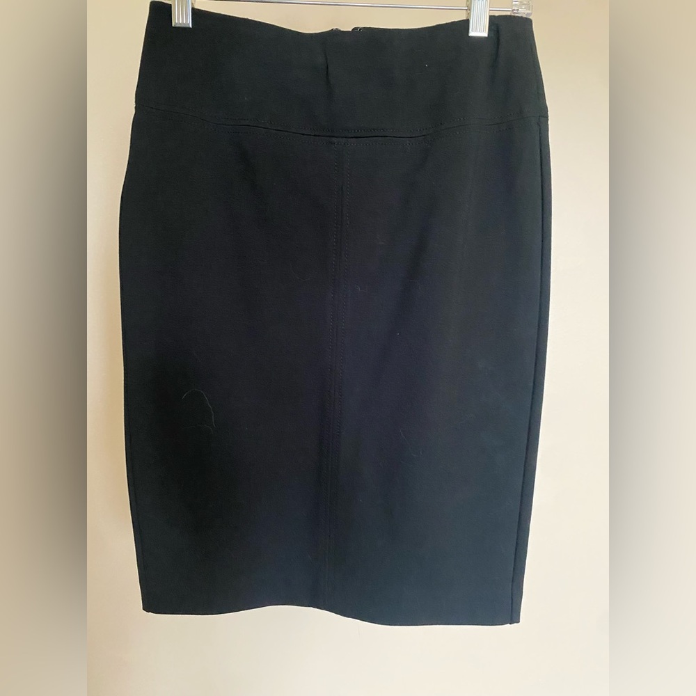 Ann Taylor Black Pencil Ponte Stretch Skirt
